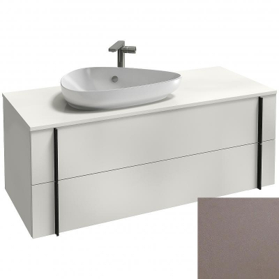 Тумба под раковину Jacob Delafon Nouvelle Vague 120 EB3041-NR2 подвесная Коричневая кожа