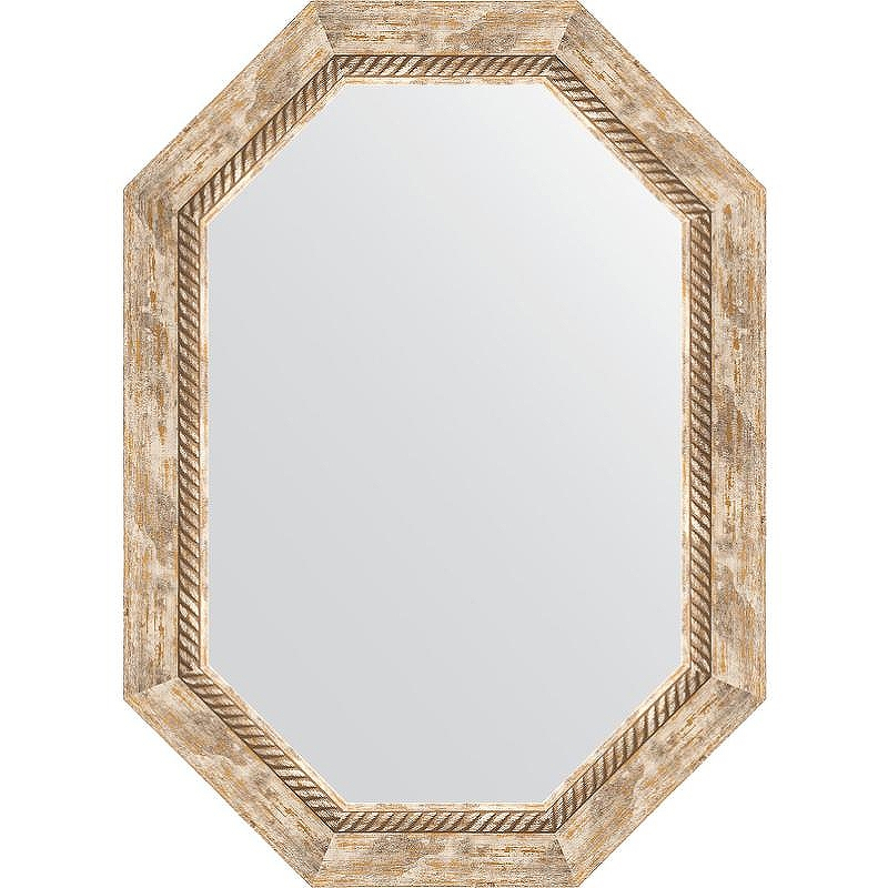 Зеркало Evoform Octagon 53x73 BY 7117 в багетной раме - Прованс с плетением 70, купить, цена, заказать, магазин, доставка, скидка, промокод, купить, цена, заказать, магазин, доставка, скидка, промокод