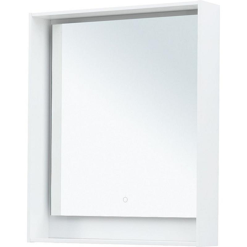 Зеркало Aquanet Милан 70 336391 с подсветкой Белый глянец с сенсорным выключателем, купить, цена, заказать, магазин, доставка, скидка, промокод, купить, цена, заказать, магазин, доставка, скидка, промокод