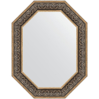 Зеркало Evoform Polygon 89х69 BY 7239 в багетной раме - Вензель серебряный 101, купить, цена, заказать, магазин, доставка, скидка, промокод, купить, цена, заказать, магазин, доставка, скидка, промокод