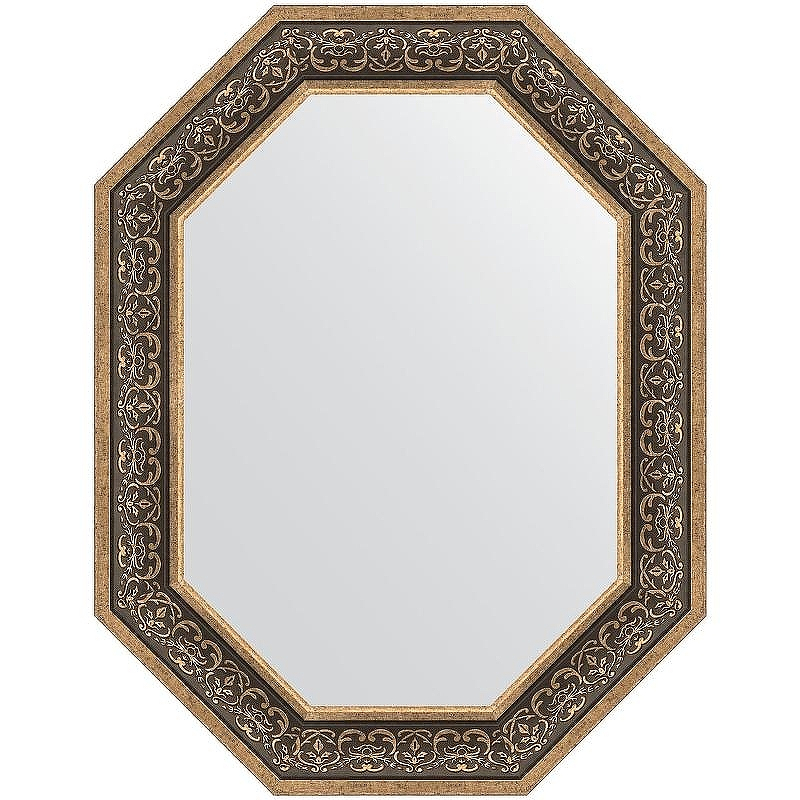 Зеркало Evoform Polygon 89х69 BY 7239 в багетной раме - Вензель серебряный 101, купить, цена, заказать, магазин, доставка, скидка, промокод, купить, цена, заказать, магазин, доставка, скидка, промокод