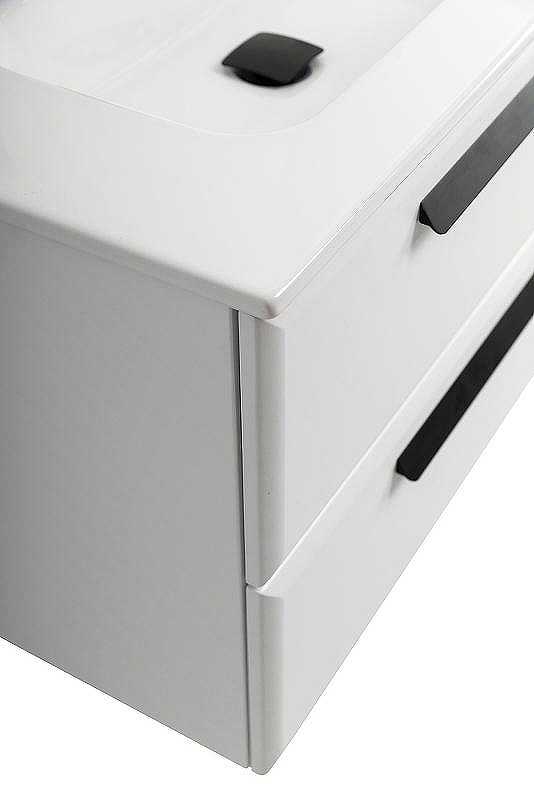 Тумба под раковину Cezares Eco-Cer-N 80 ECO-CER-N-800-2C-SO-BL подвесная Bianco Lucido без ручек, купить, цена, заказать, магазин, доставка, скидка, промокод, купить, цена, заказать, магазин, доставка, скидка, промокод