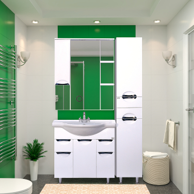 Шкаф пенал Misty Орхидея 35 R П-Жас05035-011П Белый