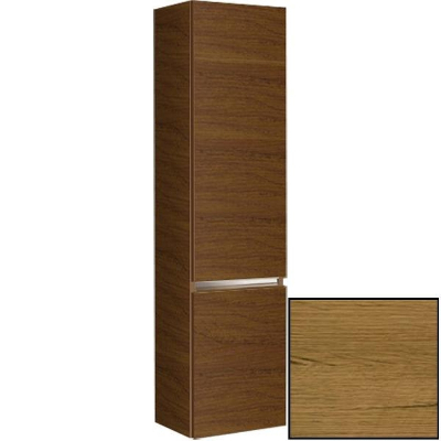 Шкаф пенал SanVit Кубэ 32 pkube с фактурой под дерево подвесной Акация светлая