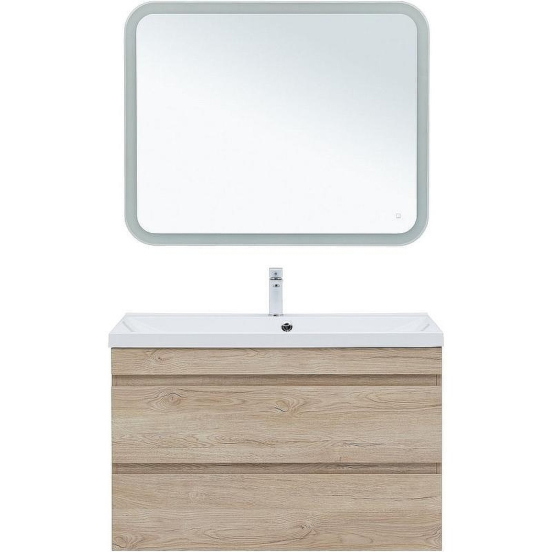 Тумба под раковину Aquanet Нота New 100 334200 подвесная Дуб светлый, купить, цена, заказать, магазин, доставка, скидка, промокод, купить, цена, заказать, магазин, доставка, скидка, промокод