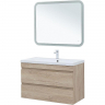 Тумба под раковину Aquanet Нота New 100 334200 подвесная Дуб светлый, купить, цена, заказать, магазин, доставка, скидка, промокод, купить, цена, заказать, магазин, доставка, скидка, промокод