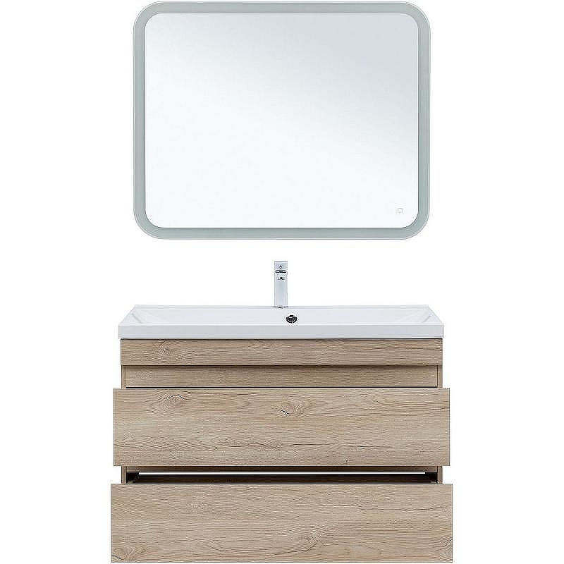 Тумба под раковину Aquanet Нота New 100 334200 подвесная Дуб светлый, купить, цена, заказать, магазин, доставка, скидка, промокод, купить, цена, заказать, магазин, доставка, скидка, промокод