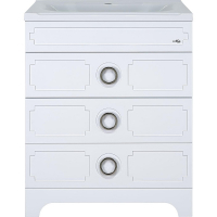 Тумба с раковиной Misty Лейла 70 УТ000011403 Белая, купить, цена, заказать, магазин, доставка, скидка, промокод, купить, цена, заказать, магазин, доставка, скидка, промокод