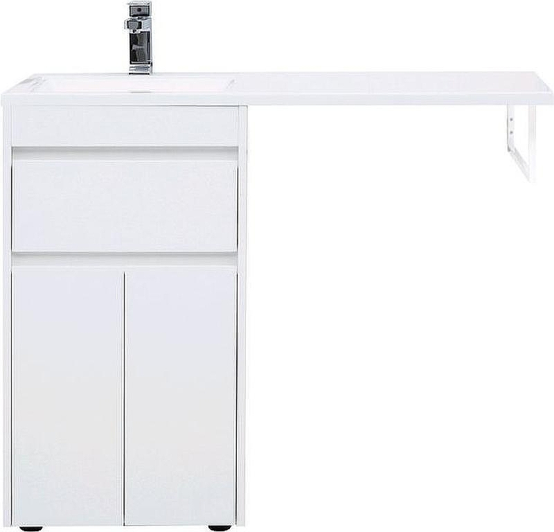 Тумба под раковину Aquanet Токио 110 237744 Белая, купить, цена, заказать, магазин, доставка, скидка, промокод, купить, цена, заказать, магазин, доставка, скидка, промокод