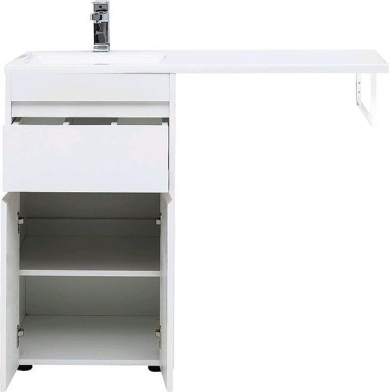 Тумба под раковину Aquanet Токио 110 237744 Белая, купить, цена, заказать, магазин, доставка, скидка, промокод, купить, цена, заказать, магазин, доставка, скидка, промокод