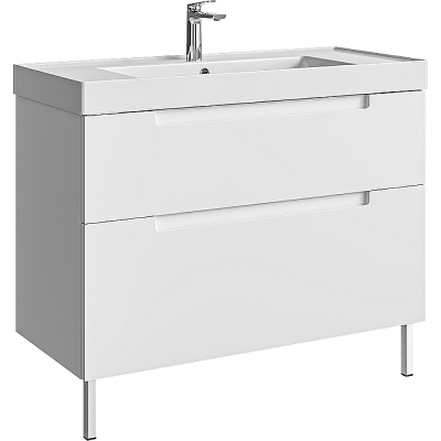 Тумба под раковину Aqwella Vancouver 100 VAN01102N цвет Белый