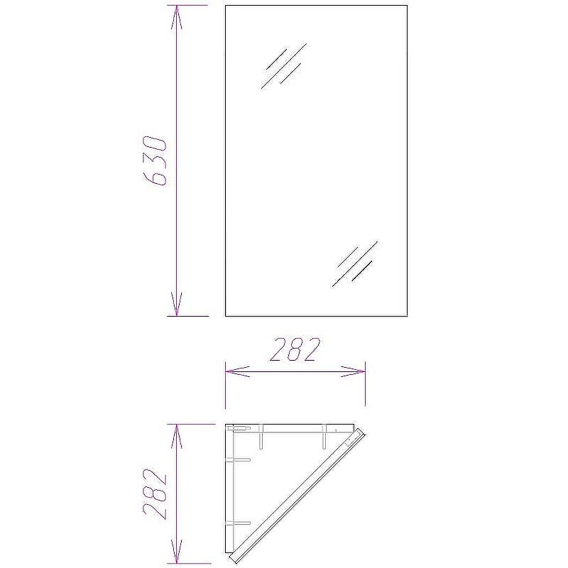 Зеркальный шкаф Onika Мини 30.00 303002 угловой Белый, купить, цена, заказать, магазин, доставка, скидка, промокод, купить, цена, заказать, магазин, доставка, скидка, промокод