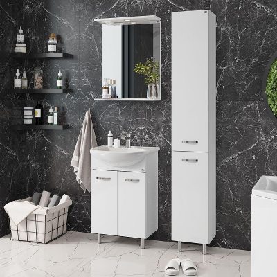 Тумба под раковину Onika Коралл 55 105558 цвет Белый