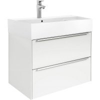 Тумба с раковиной Roca Inspira 80 851076806 подвесная Белая глянцевая, купить, цена, заказать, магазин, доставка, скидка, промокод, купить, цена, заказать, магазин, доставка, скидка, промокод