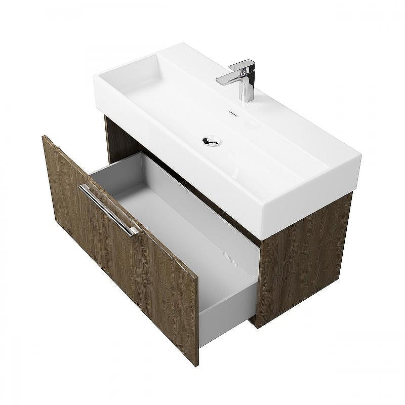 Тумба под раковину Creto Milano 100 5-1378TR подвесная Truffle, купить, цена, заказать, магазин, доставка, скидка, промокод, купить, цена, заказать, магазин, доставка, скидка, промокод