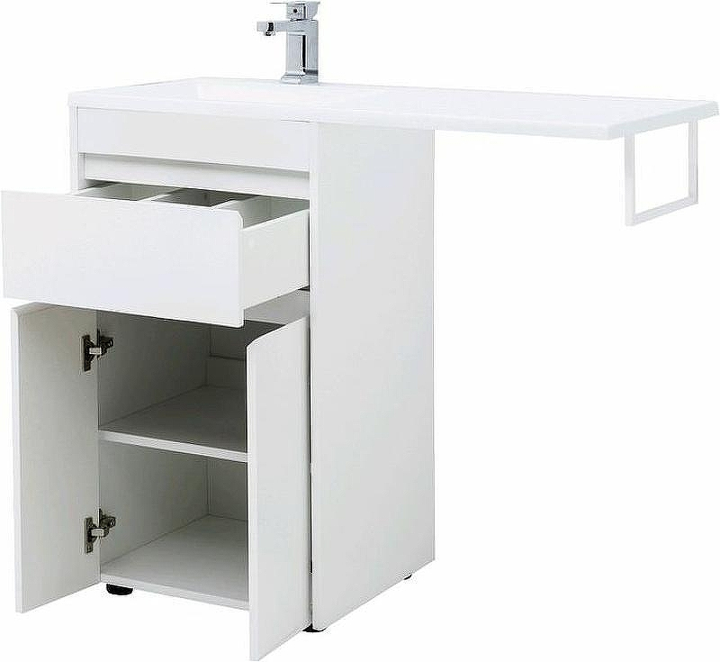 Тумба с раковиной Aquanet Токио 110 L 239204 Белая, купить, цена, заказать, магазин, доставка, скидка, промокод, купить, цена, заказать, магазин, доставка, скидка, промокод