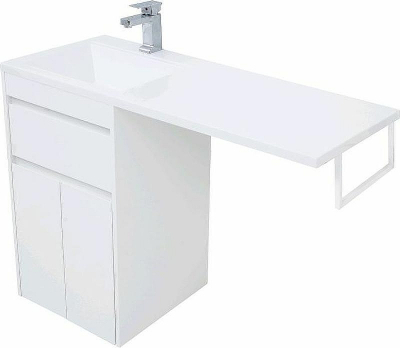 Тумба с раковиной Aquanet Токио 110 L 239204 Белая