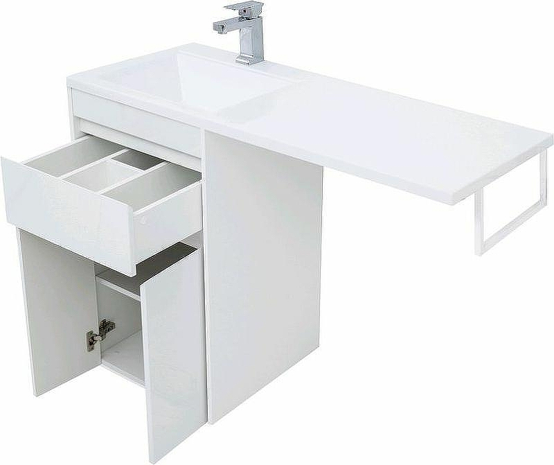 Тумба с раковиной Aquanet Токио 110 L 239204 Белая, купить, цена, заказать, магазин, доставка, скидка, промокод, купить, цена, заказать, магазин, доставка, скидка, промокод