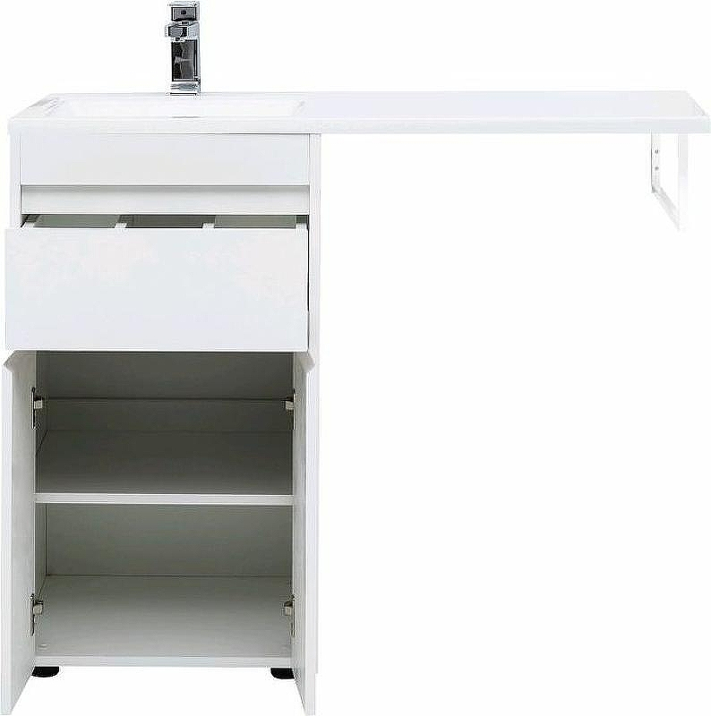 Тумба с раковиной Aquanet Токио 110 L 239204 Белая, купить, цена, заказать, магазин, доставка, скидка, промокод, купить, цена, заказать, магазин, доставка, скидка, промокод