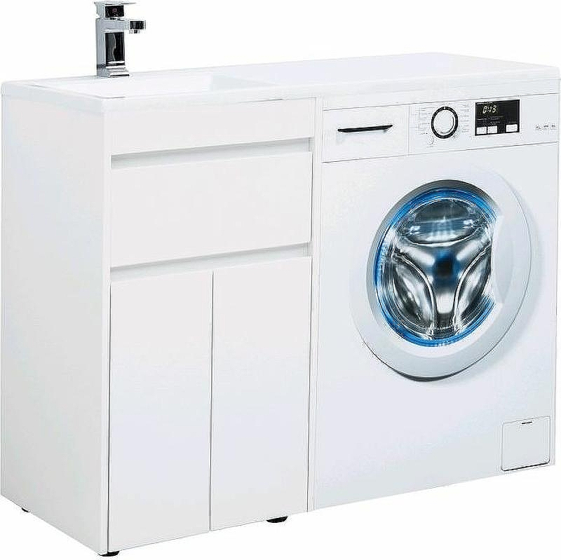 Тумба с раковиной Aquanet Токио 110 L 239204 Белая, купить, цена, заказать, магазин, доставка, скидка, промокод, купить, цена, заказать, магазин, доставка, скидка, промокод