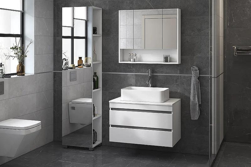 Зеркальный шкаф Vigo Urban 80 zsh.URB.80 Белый, купить, цена, заказать, магазин, доставка, скидка, промокод, купить, цена, заказать, магазин, доставка, скидка, промокод