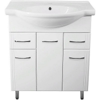 Тумба под раковину Style Line Эко Стандарт 26 Байкал 75 ЛС-00002286 Белый глянец, купить, цена, заказать, магазин, доставка, скидка, промокод, купить, цена, заказать, магазин, доставка, скидка, промокод