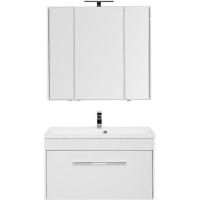 Комплект мебели для ванной Aquanet Августа 100 287677 подвесной Белый, купить, цена, заказать, магазин, доставка, скидка, промокод, купить, цена, заказать, магазин, доставка, скидка, промокод