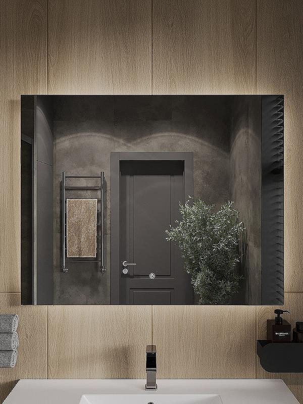 Зеркало Orange Quadrо 100 OQ-100ZE с подсветкой с сенсорным выключателем, купить, цена, заказать, магазин, доставка, скидка, промокод, купить, цена, заказать, магазин, доставка, скидка, промокод