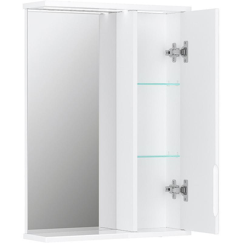 Зеркало со шкафом Volna Joli 50 R zsJOLI50.R-01 с подсветкой Белое, купить, цена, заказать, магазин, доставка, скидка, промокод, купить, цена, заказать, магазин, доставка, скидка, промокод