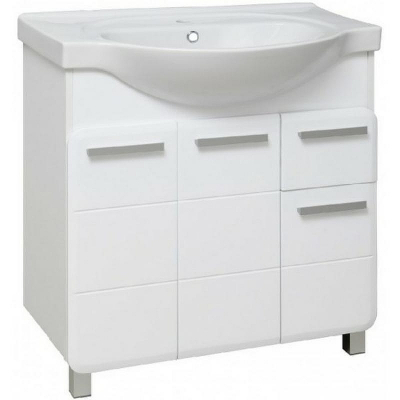 Тумба под раковину Runo Эрика 80 УТ000003319 Белая