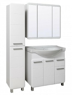 Тумба под раковину Runo Эрика 80 УТ000003319 Белая