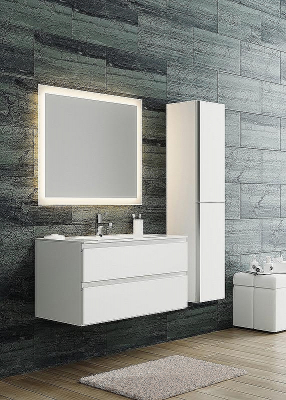 Тумба с раковиной SanVit Авеню-2 60 kavenu2060w подвесная Белая глянцевая