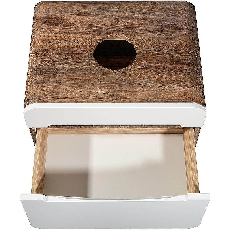 Тумба под раковину Runo Ницца 60 00-00002124 Темное дерево Белая, купить, цена, заказать, магазин, доставка, скидка, промокод, купить, цена, заказать, магазин, доставка, скидка, промокод