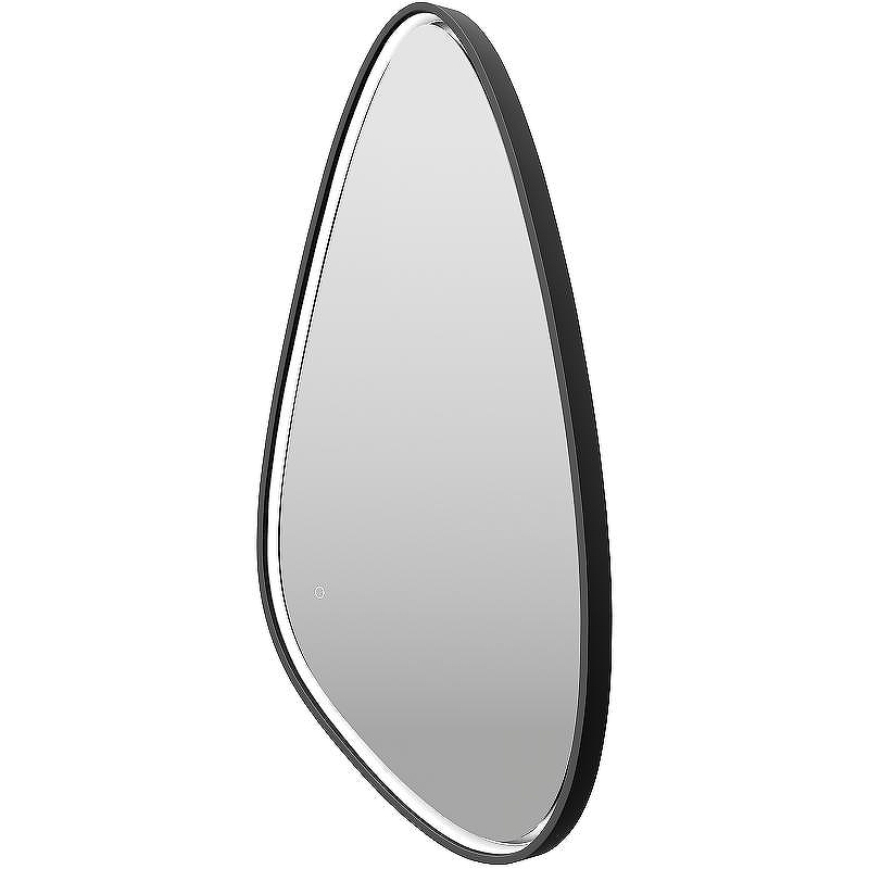 Зеркало Brevita Venus 60 VEN-Var-060-black с подсветкой Черное матовое с сенсорным выключателем, купить, цена, заказать, магазин, доставка, скидка, промокод, купить, цена, заказать, магазин, доставка, скидка, промокод