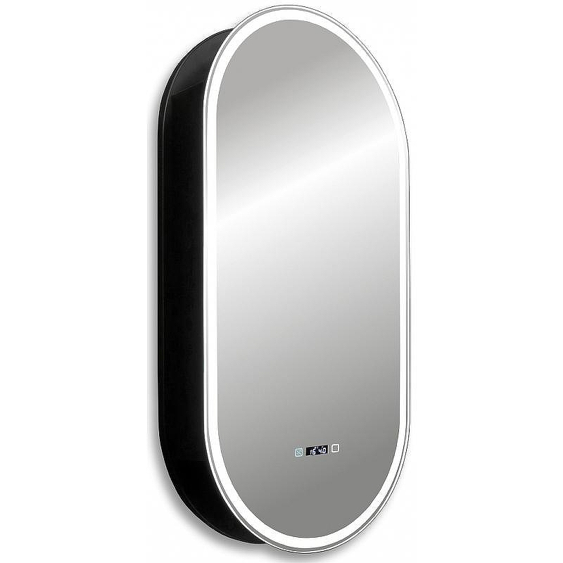 Зеркальный шкаф Abber Kontur 50 AG6339SWHB с подсветкой Черный, купить, цена, заказать, магазин, доставка, скидка, промокод, купить, цена, заказать, магазин, доставка, скидка, промокод