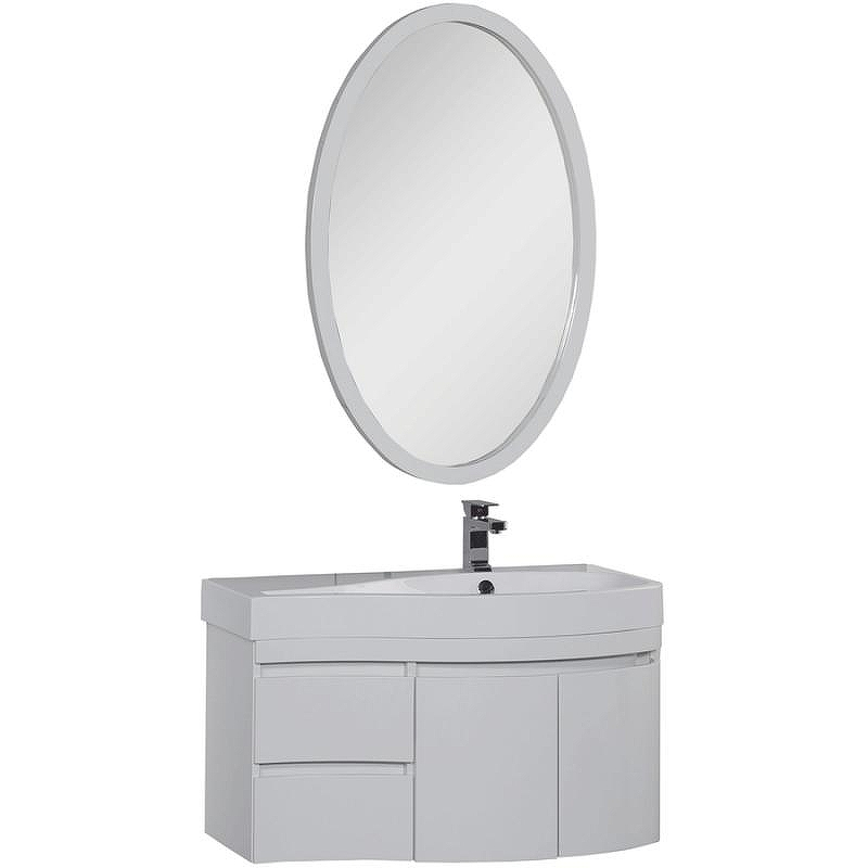 Комплект мебели для ванной Aquanet Сопрано 95 R 169345 Белый, купить, цена, заказать, магазин, доставка, скидка, промокод, купить, цена, заказать, магазин, доставка, скидка, промокод