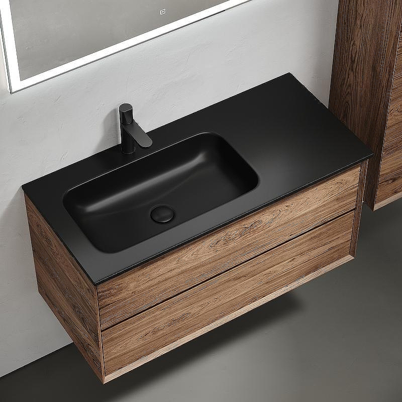 Тумба под раковину Sancos Marmi 2.0 100 L MR2.0100LECH подвесная Дуб чарльстон, купить, цена, заказать, магазин, доставка, скидка, промокод, купить, цена, заказать, магазин, доставка, скидка, промокод