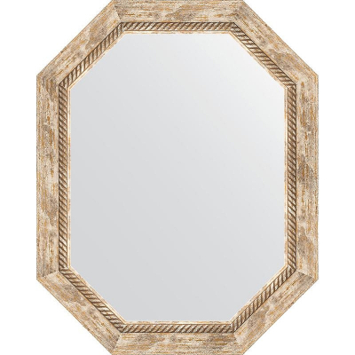 Зеркало Evoform Octagon 58x73 BY 7118 в багетной раме - Прованс с плетением 70