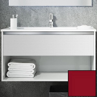 Тумба с раковиной SanVit Контур 60 kkont060 в цвете Ral подвесная Красный глянец, купить, цена, заказать, магазин, доставка, скидка, промокод, купить, цена, заказать, магазин, доставка, скидка, промокод