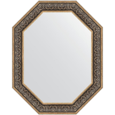 Зеркало Evoform Polygon 99х79 BY 7240 в багетной раме - Вензель серебряный 101