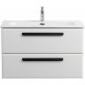 Тумба под раковину Cezares Eco-Cer-N 80 ECO-CER-N-800-2C-SO-BO подвесная Bianco Opaco без ручек, купить, цена, заказать, магазин, доставка, скидка, промокод, купить, цена, заказать, магазин, доставка, скидка, промокод