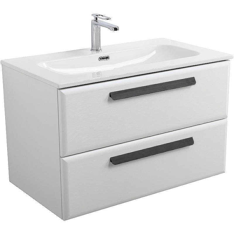 Тумба под раковину Cezares Eco-Cer-N 80 ECO-CER-N-800-2C-SO-BO подвесная Bianco Opaco без ручек, купить, цена, заказать, магазин, доставка, скидка, промокод, купить, цена, заказать, магазин, доставка, скидка, промокод