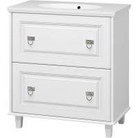 Тумба с раковиной Misty Версаль 80 УТ000008735 Белая матовая, купить, цена, заказать, магазин, доставка, скидка, промокод, купить, цена, заказать, магазин, доставка, скидка, промокод