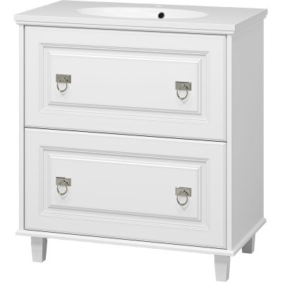 Тумба с раковиной Misty Версаль 80 УТ000008735 Белая матовая