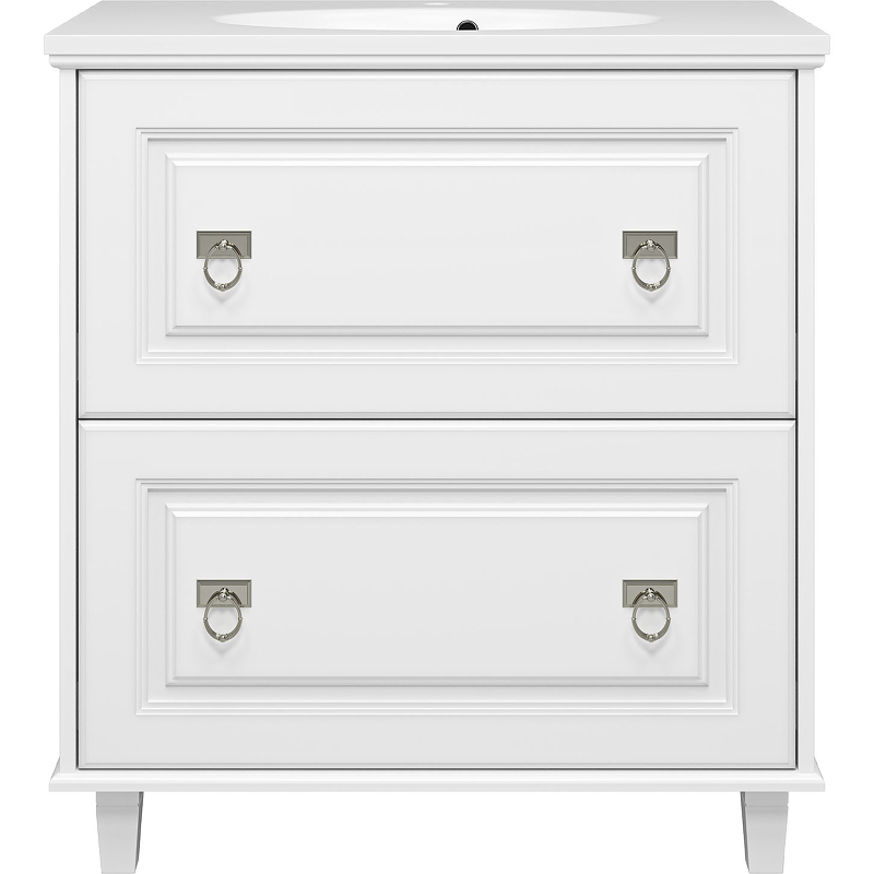 Тумба с раковиной Misty Версаль 80 УТ000008735 Белая матовая, купить, цена, заказать, магазин, доставка, скидка, промокод, купить, цена, заказать, магазин, доставка, скидка, промокод