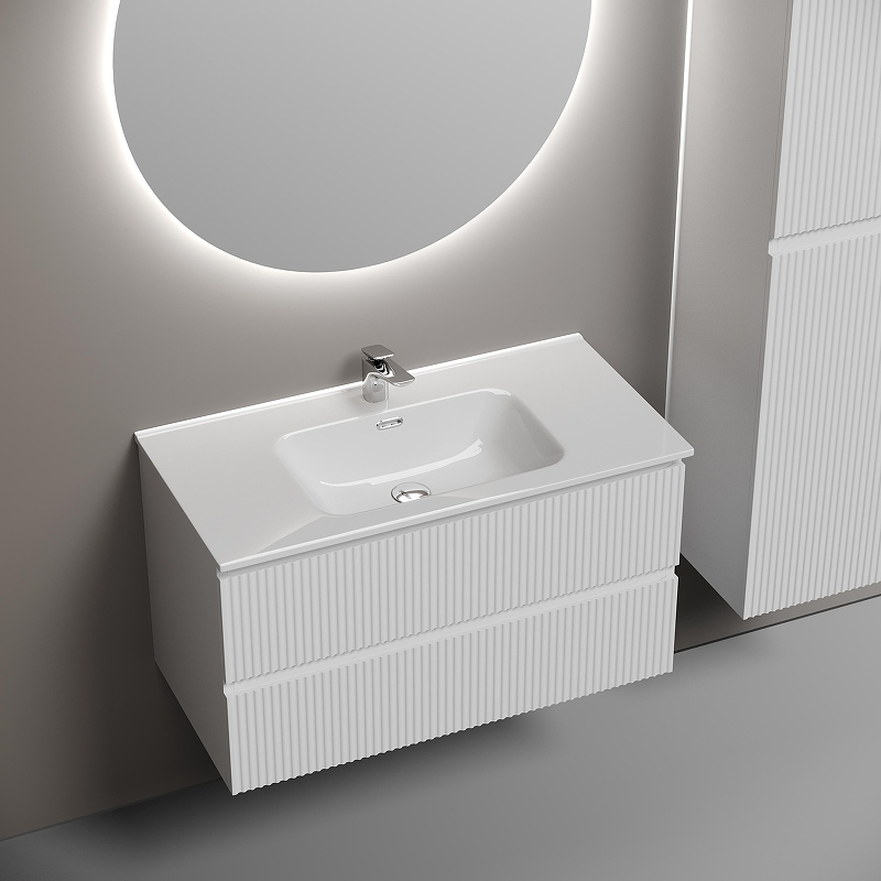 Тумба под раковину Sancos Snob R 90 SNR90W подвесная Bianco, купить, цена, заказать, магазин, доставка, скидка, промокод, купить, цена, заказать, магазин, доставка, скидка, промокод