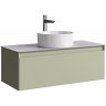 Тумба под раковину Aqwella Geometria 100 GE01101SH подвесная Шалфей зеленый, купить, цена, заказать, магазин, доставка, скидка, промокод, купить, цена, заказать, магазин, доставка, скидка, промокод