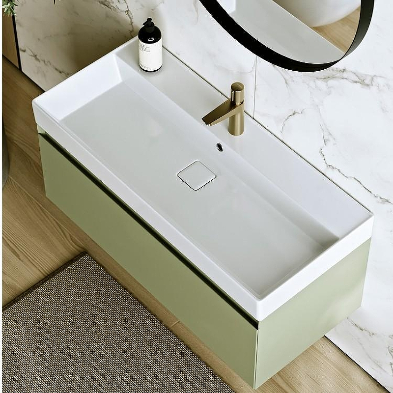 Тумба под раковину Aqwella Geometria 100 GE01101SH подвесная Шалфей зеленый, купить, цена, заказать, магазин, доставка, скидка, промокод, купить, цена, заказать, магазин, доставка, скидка, промокод