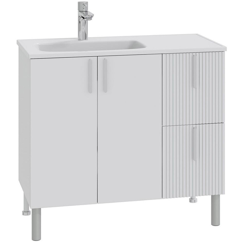Тумба под раковину СанТа Вега 90 700448 Белая, купить, цена, заказать, магазин, доставка, скидка, промокод, купить, цена, заказать, магазин, доставка, скидка, промокод