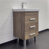 Тумба с раковиной Comforty Никосия 50Н 00-00018024 Дуб темный, купить, цена, заказать, магазин, доставка, скидка, промокод, купить, цена, заказать, магазин, доставка, скидка, промокод